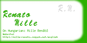 renato mille business card